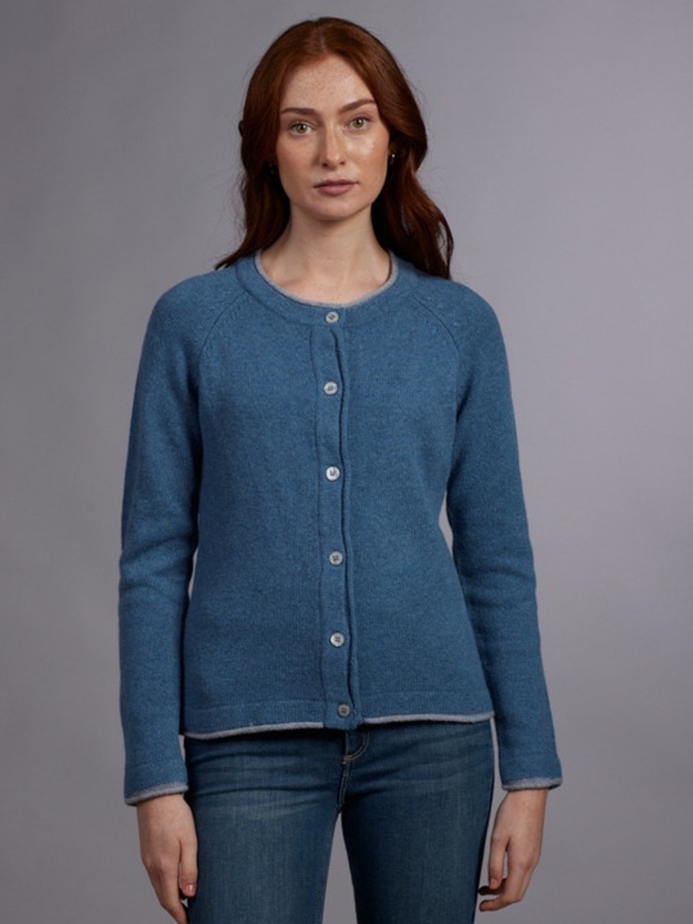 Wool Cashmere button down cardigan- made in Ireland - Picture 8 of 8